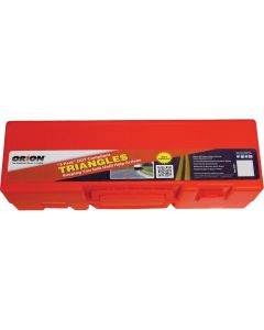 Orion Safety Standard #125 Fluorescent Orange Emergency Warning Triangle Kit