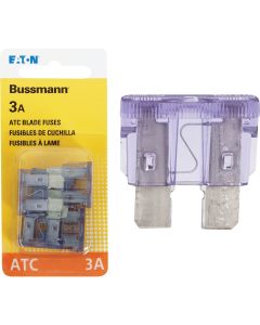 Bussmann 3-Amp 32-Volt ATC Blade Automotive Fuse (4-Pack)