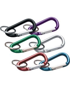 Lucky Line Assorted Colors 3-1/8 In. Large C-Clip Key Ring