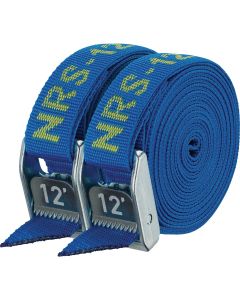NRS 1 In. x 12 Ft. Iconic Blue Heavy Duty Tie-Down Strap (2-Pack)