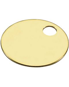 Lucky Line Engravable Tag 1-3/8 In. Brass Key Tag, (100-Pack)