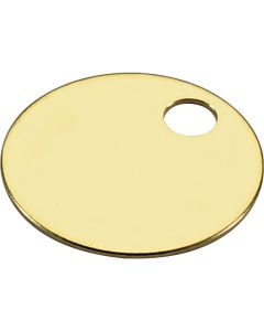 Lucky Line Engravable Tag 1-1/4 In. Brass Key Tag, (100-Pack)