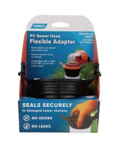 Camco Flexible 3-in-1 RV Sewer Hose Flexible Adapter