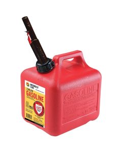 Midwest Can 2 Gal. Plastic Auto Shut-Off Gasoline Fuel Can, Red