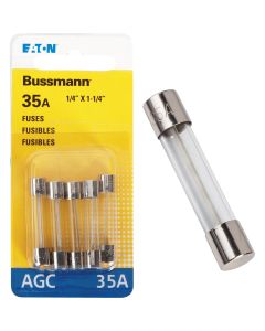 Bussmann 36-Amp 32-Volt AGC Glass Tube Automotive Fuse (5-Pack)
