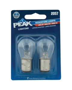 PEAK 2057 12.8/14V Mini Incandescent Automotive Bulb (2-Pack)
