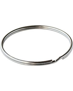 Lucky Line Tempered Steel Nickel-Plated 2 In. Key Ring