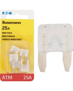 Bussmann 25-Amp 32-Volt ATM Blade Mini Automotive Fuse (5-Pack)