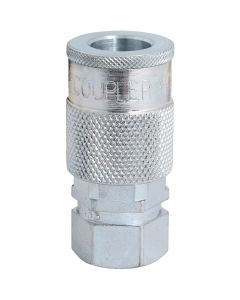 Milton 1/4 In. FPT H-Style Brass Coupler