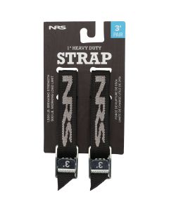 NRS 1 In. x 3 Ft. Stealth Black Heavy Duty Tie-Down Strap (2-Pack)