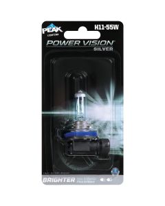 PEAK Power Vision Silver H11-55W 12.8V Halogen Automotive Bulb