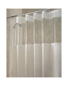 iDesign York Graphic 72 In. x 72 In. Frosted/Clear Eva Shower Curtain