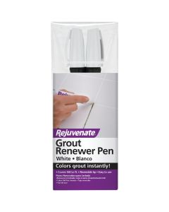 Rejuvenate Grout Renewer Pen, White (2 Count)