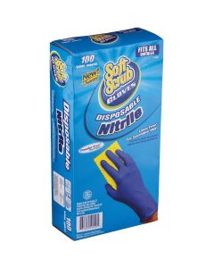 Soft Scrub 1 Size Fits All Nitrile Disposable Glove (100-Pack)