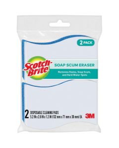 3M Scotch-Brite Soap Scum Eraser Cleansing Pad (2-Count)