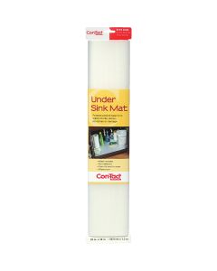 Con-Tact 24 In. x 4 Ft. Clear Under Sink Mat Non-Adhesive Shelf Liner