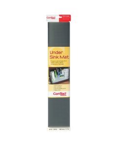 Con-Tact 24 In. x 4 Ft. Graphite Under Sink Mat Non-Adhesive Shelf Liner