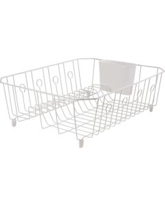 Rubbermaid 13.81 In. x 17.62 In. White Wire Sink Dish Drainer