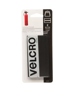 VELCRO Brand 2 In. x 4 In. Black Industrial Strength Hook & Loop Strip (2 Ct.)