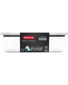 Rubbermaid Brilliance 9.6 C. Clear Rectangle Food Storage Container