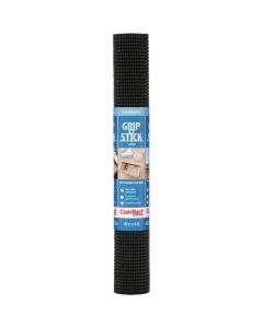 Con-Tact Grip-N-Stick 18 In. x 4 Ft. Black Self-Adhesive Shelf Liner