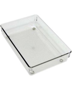 iDesign Linus 6 In. W. x 9 In. L. x 2 In. D. Clear Drawer Organizer Tray