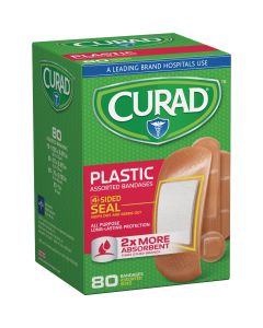Curad Assorted Plastic Adhesive Bandages, (80 Ct.)