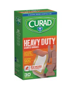 Curad Assorted Sizes Extreme Hold Bandages, (30 Ct.)