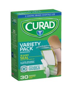 Curad Flex-Fabric Variety Pack Bandage (30-Count)650148