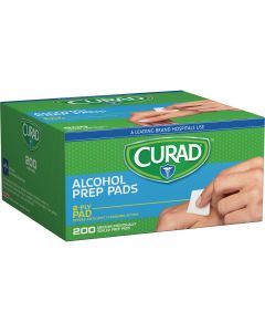 Curad 1 In. x 1 In. 70% Alcohol Swabs (200 Ct.)