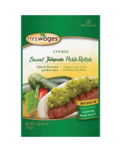 Mrs. Wages Quick Process 4 Oz. Jalapeno Pickle Relish Pickling Mix