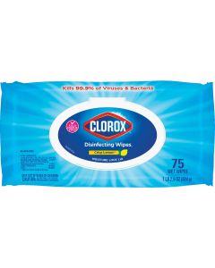 Clorox Crisp Lemon Disinfecting Cleaning Wipes Flexpack (75-Count)