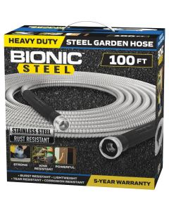 Bionic Steel Pro 5/8 In. Dia. x 100 Ft. L. Stainless Steel Garden Hose