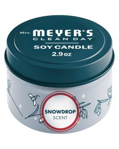 Mrs. Meyer's Clean Day 2.9 Oz. Snowdrop Small Tin Soy Candle