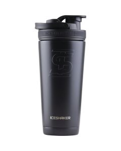 Ice Shaker 26 Oz. Black Insulated Vacuum Bottle & Shaker