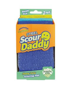 Scrub Daddy Scour Daddy Steel Scouring Pad (2-Pack)