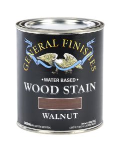 1 Qt General Finishes WWQT Walnut Wood Stain Water-Based Penetrating Stain