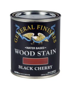 1 Qt General Finishes WKQT Black Cherry Wood Stain Water-Based Penetrating Stain