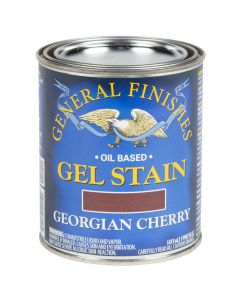 1 Pt General Finishes GCP Georgian Cherry Gel Stain Oil-Based Heavy Bodied Stain