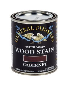 1 Pt General Finishes WZPT Cabernet Wood Stain Water-Based Penetrating Stain