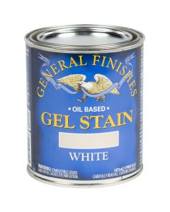 1 Pt General Finishes WPT White Gel Stain Oil-Based Heavy Bodied Stain