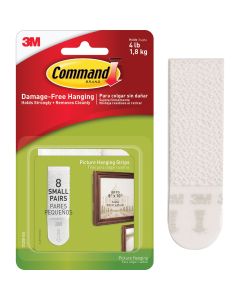 Command 5/8 In. x 2-1/4 In. White Interlocking Picture Hanger (16 Count)