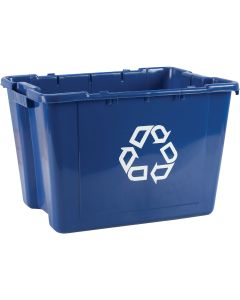 Rubbermaid Commercial 14 Gal. Blue Recycling Box