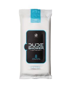 Dude Shower On-The-Go Wipes (8-Count)