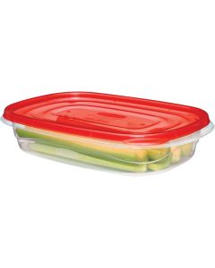 Rubbermaid TakeAlongs 4 C. Clear Rectangle Food Storage Container with Lids (3-Pack)