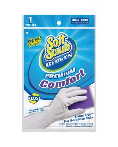 Soft Scrub Small Premium Comfort Vinyl Rubber Glove