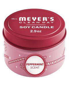 Mrs. Meyer's Clean Day 2.9 Oz. Peppermint Small Tin Soy Candle