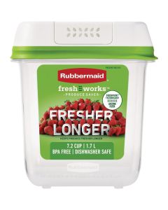 Rubbermaid FreshWorks Produce Saver 7.2 C. Clear Medium Food Storage Container