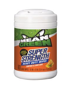 Mean Green Super Strength Fresh Citrus Heavy Duty Cleaner Degreaser Wipes (80-Count)