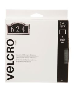 VELCRO Brand Industrial Strength Extreme Black 4 In. x 6 In. Adhesive Hook & Loop Strip (3 Ct.)
